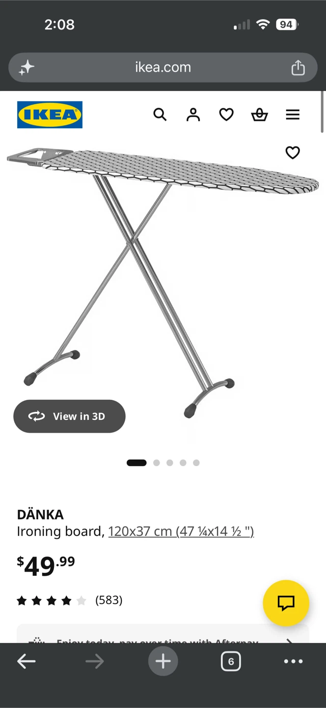 IKEA DÄNKA Ironing Board