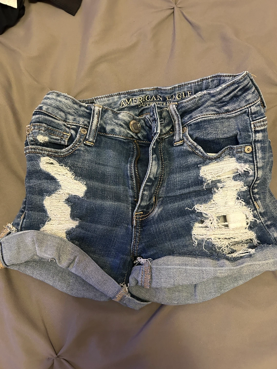 American Eagle Outfitters Distressed Denim Shorts
