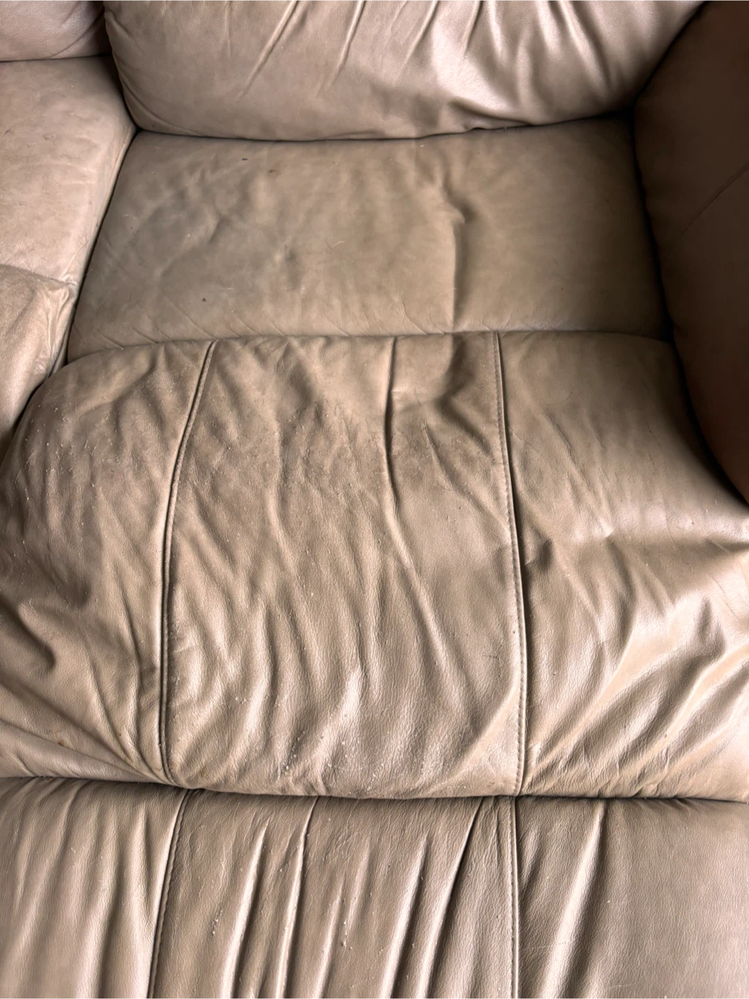 Reclining Leather couch - photo 3