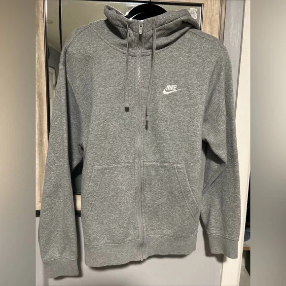Nike Grey Zip-Up Hoodie