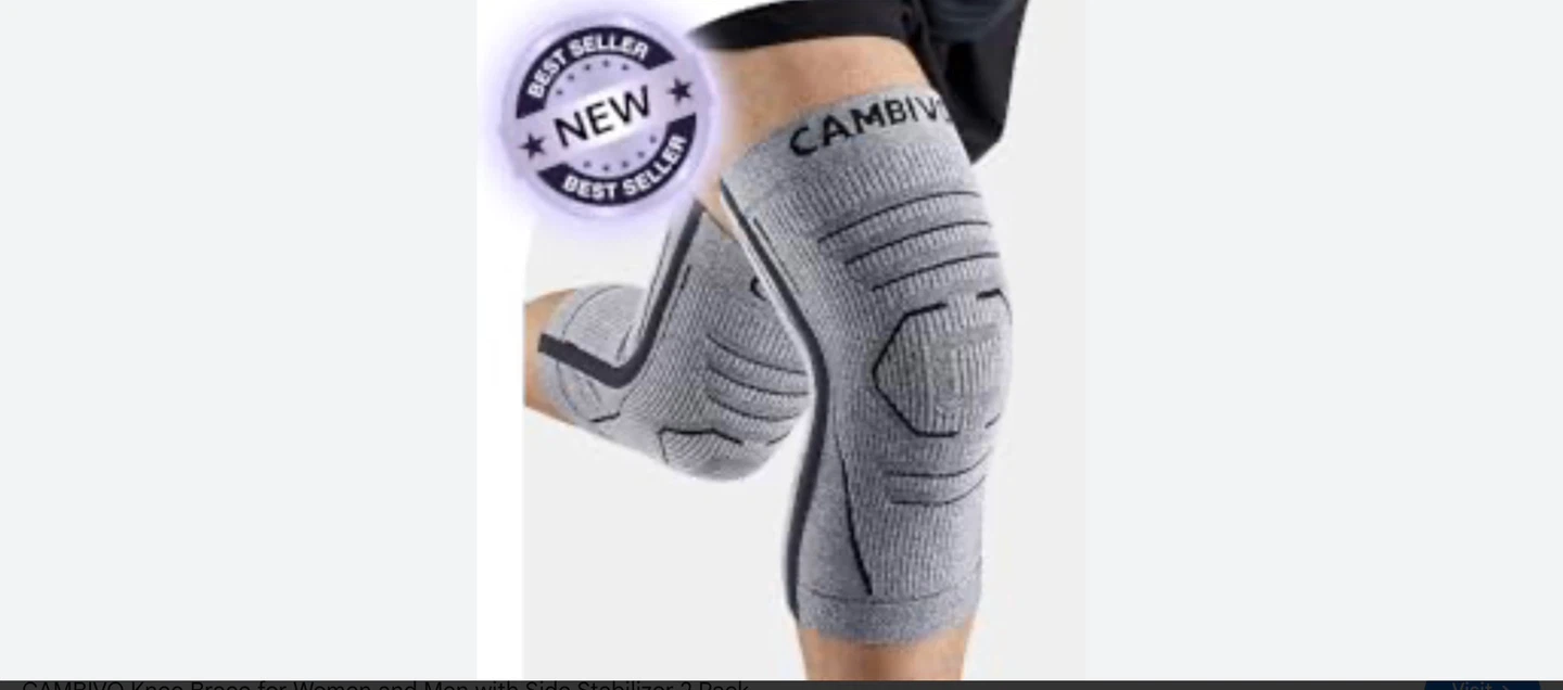 CAMBIVO Knee Braces (Large) - 2 Pack