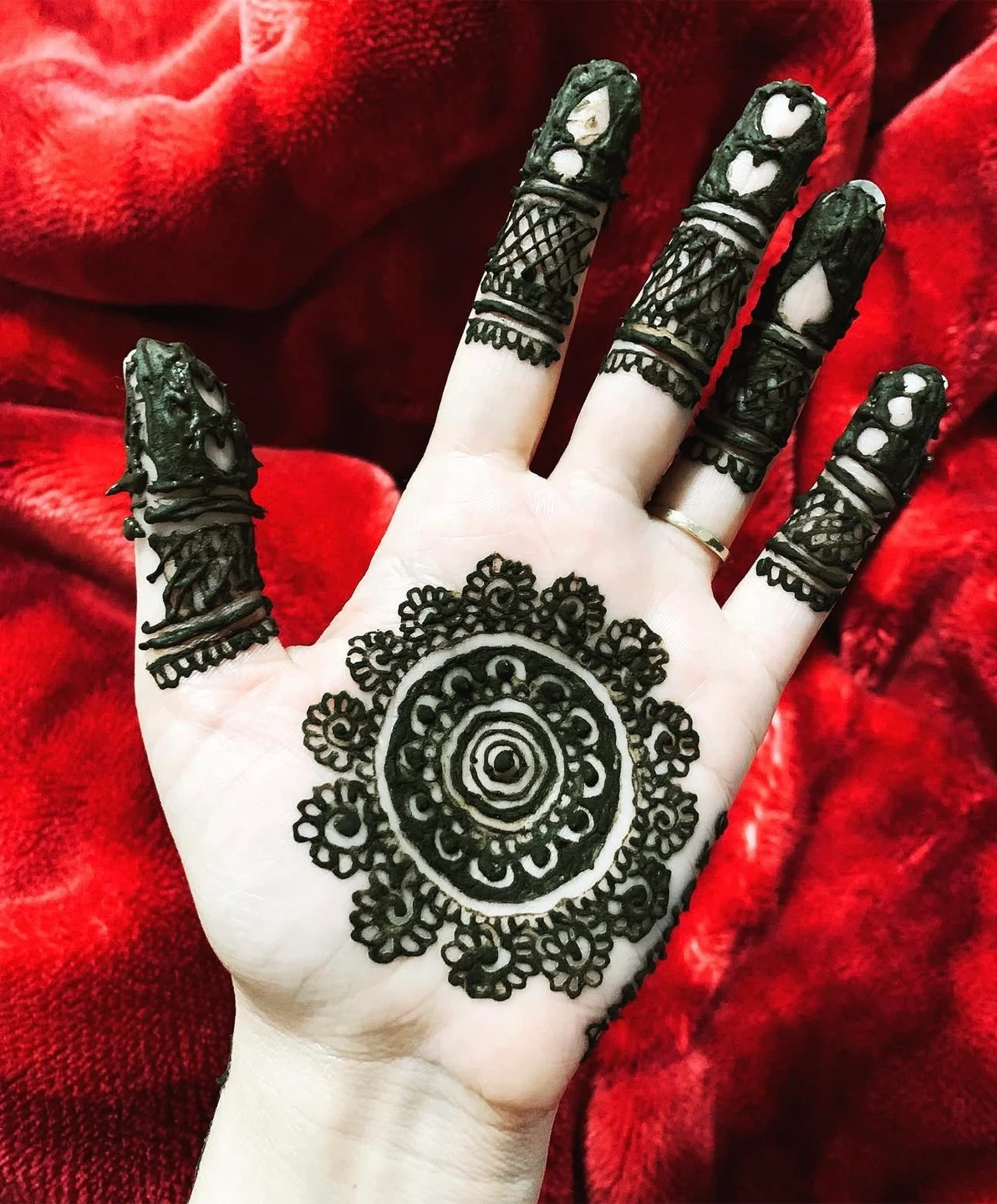 Intricate Henna Hand Tattoo Design