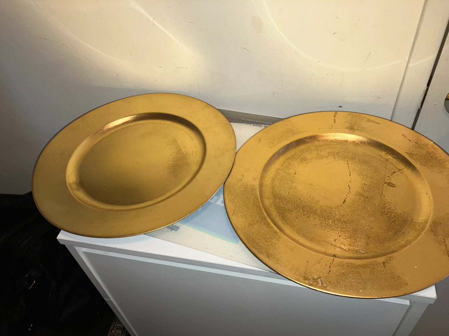 Gold Charger Plates - Set of 2 - 13” Diameter - photo 2