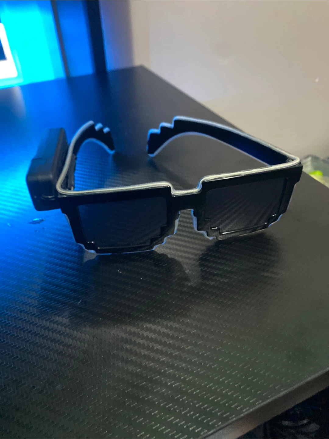 LED Minecraft glasses