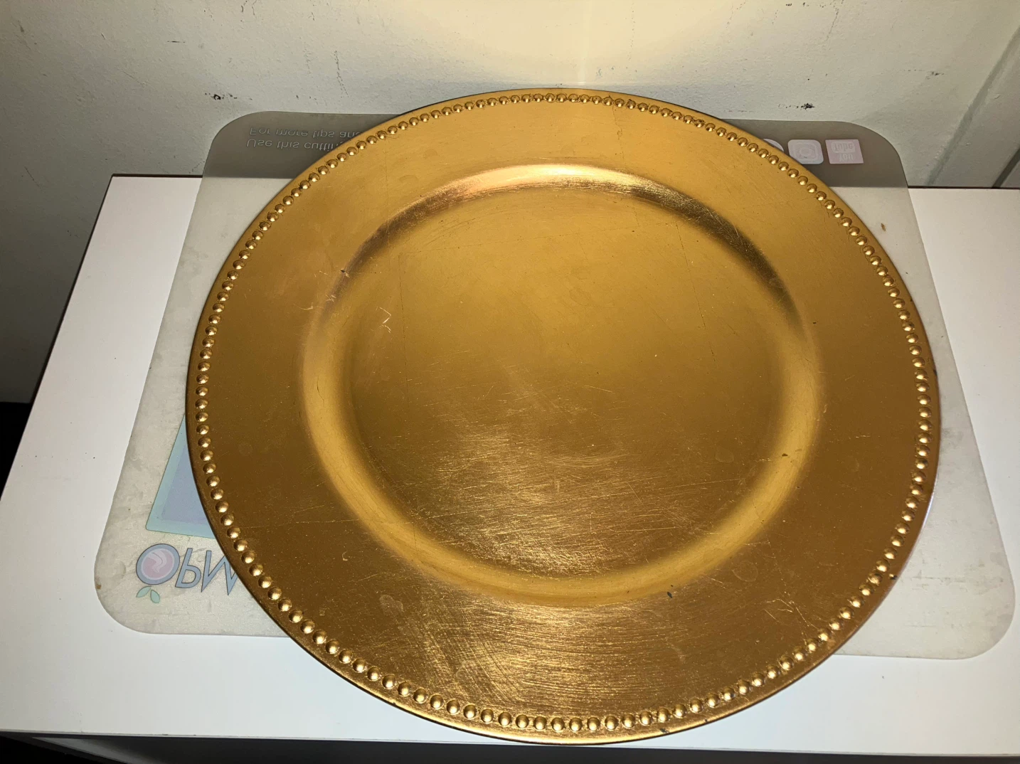 Gold Charger Plate - Decorative Use Only - photo 2