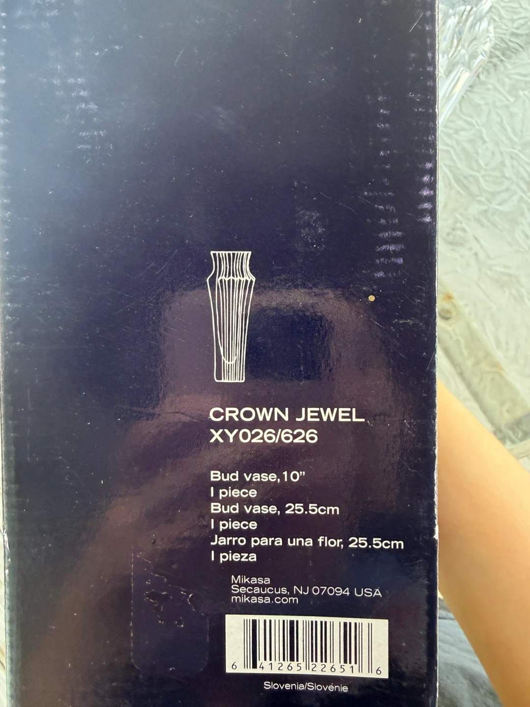 BRAND NEW W/ BOX Mikasa Crown Jewel Bud Vase - photo 3