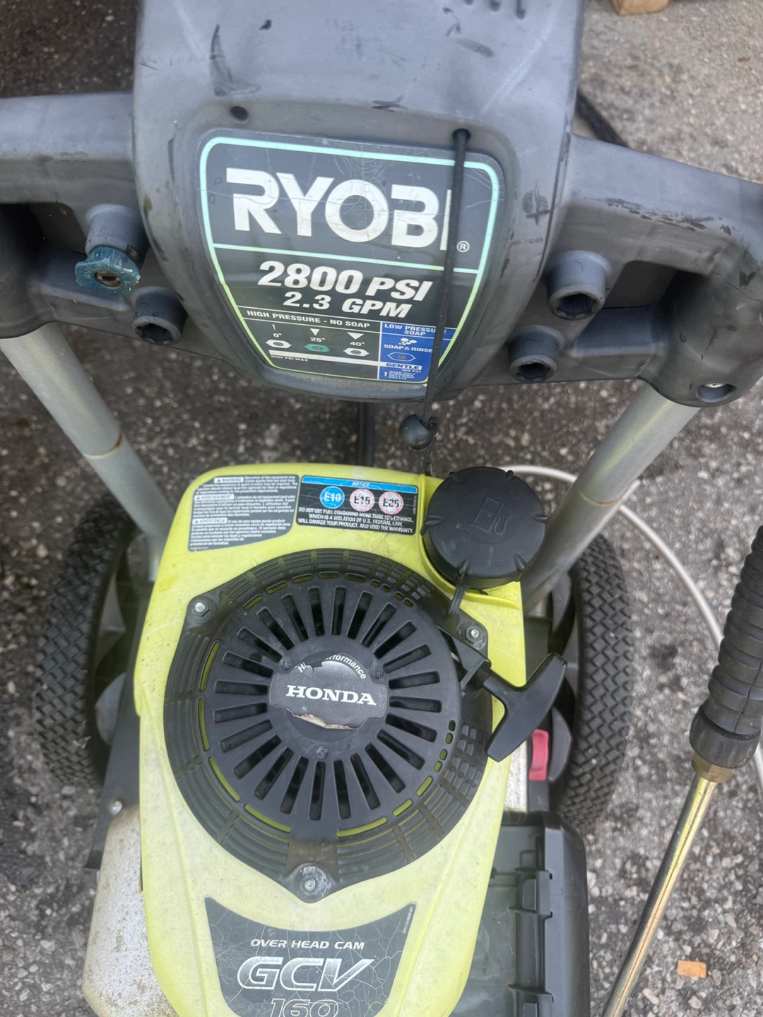 Ryobi Pressure washer 2800 PSI