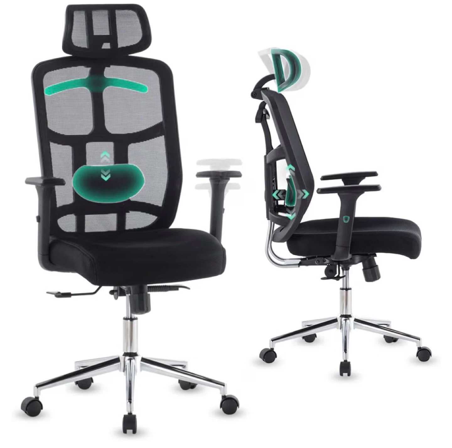 Ergonomic Office Chair with Lumbar Support - photo 2