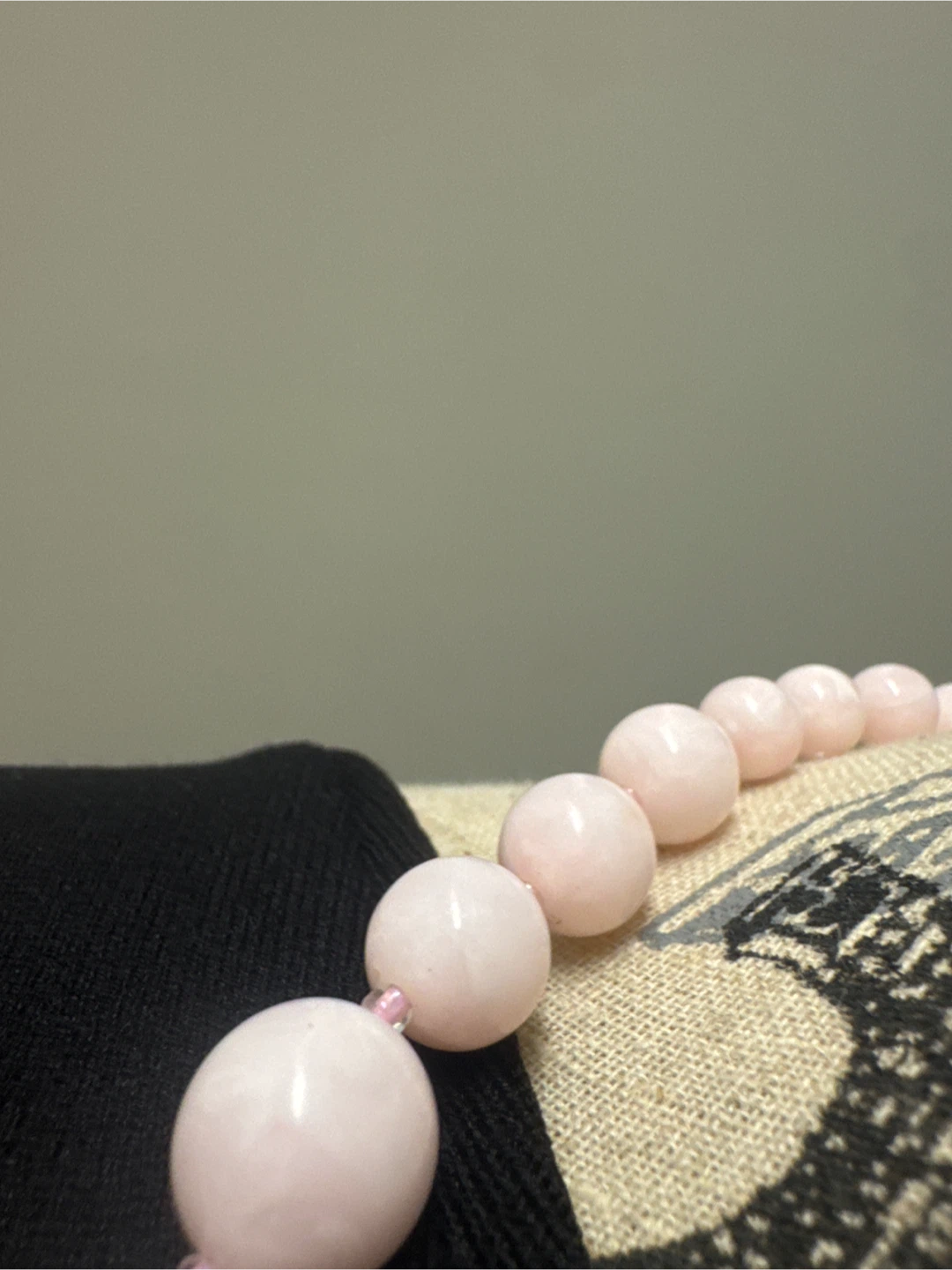 Light Pink VINTAGE Beaded Necklace - photo 3
