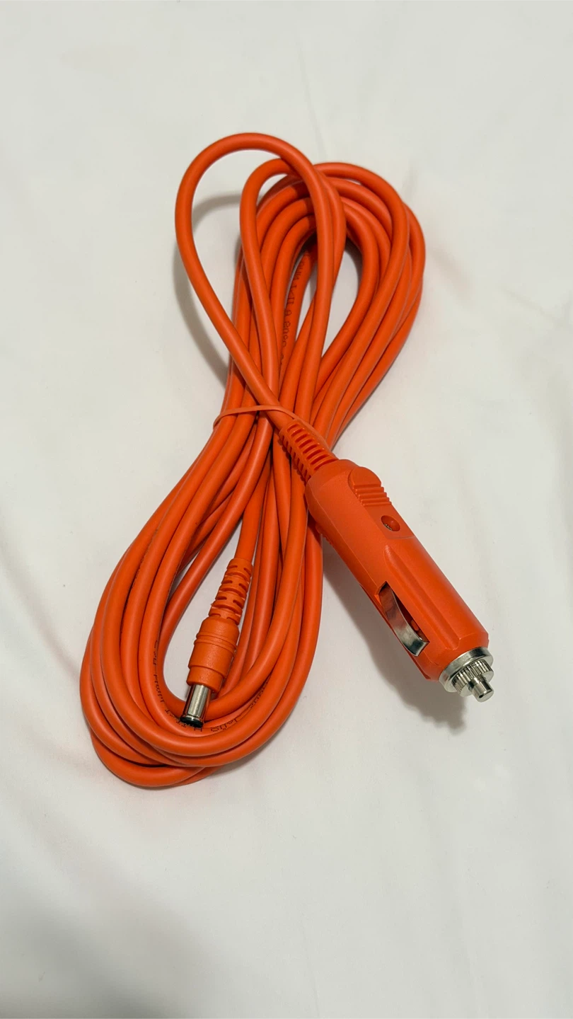 Orange Car Charge DC Cable