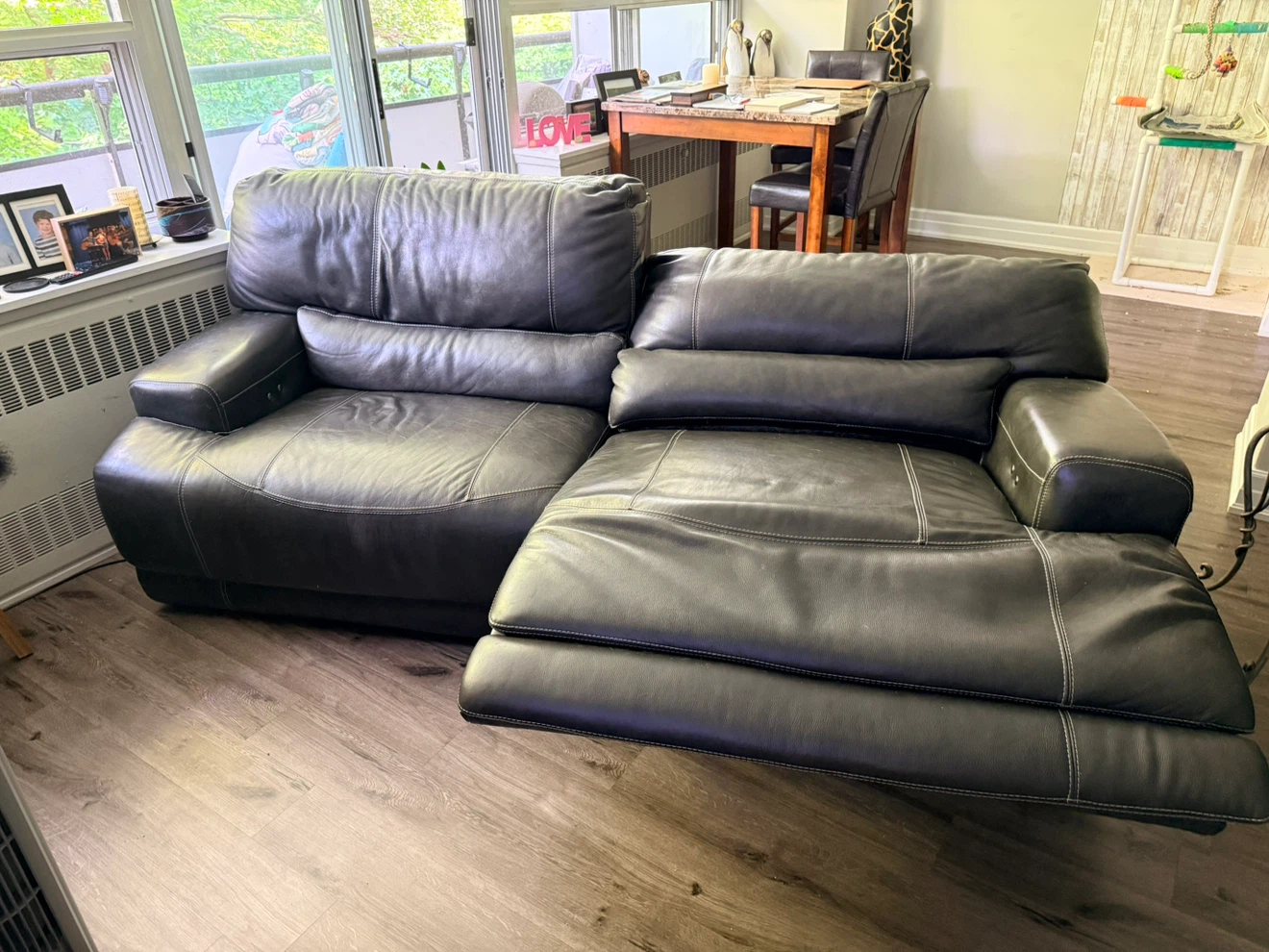 Leather Power Reclining Sofa - photo 2