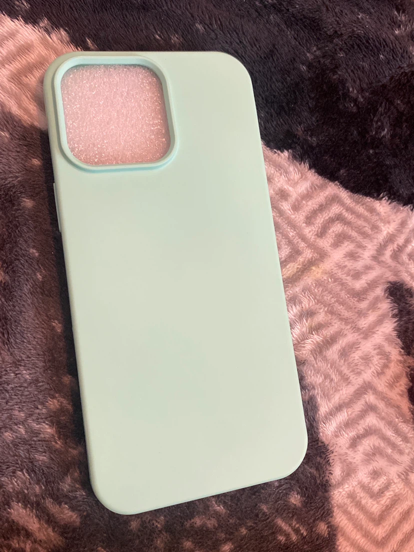 Aqua Silicone Phone Case iphone 16 pro max , new used
