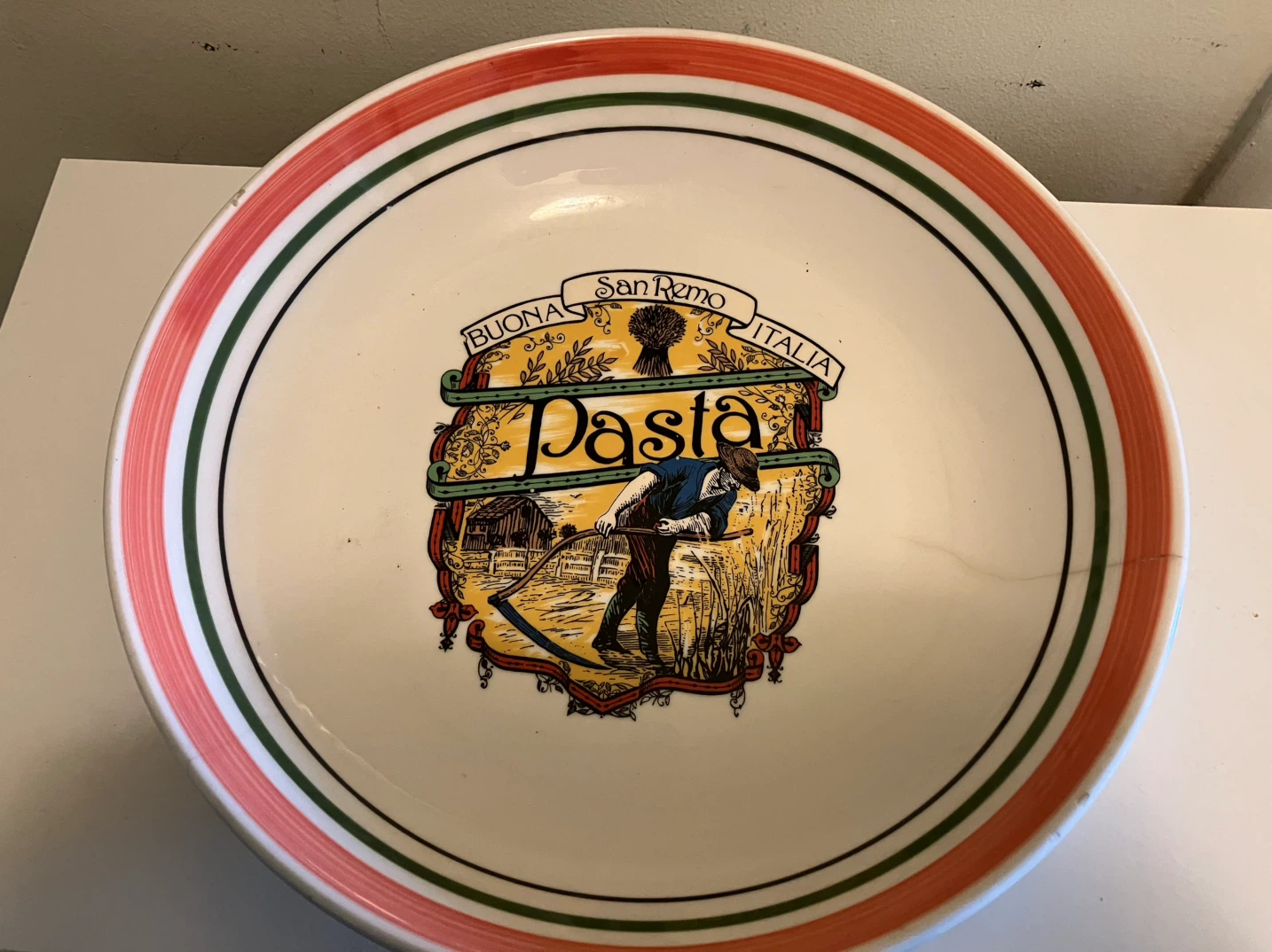 San Remo Italy Pasta Bowl-30 cm Diameter