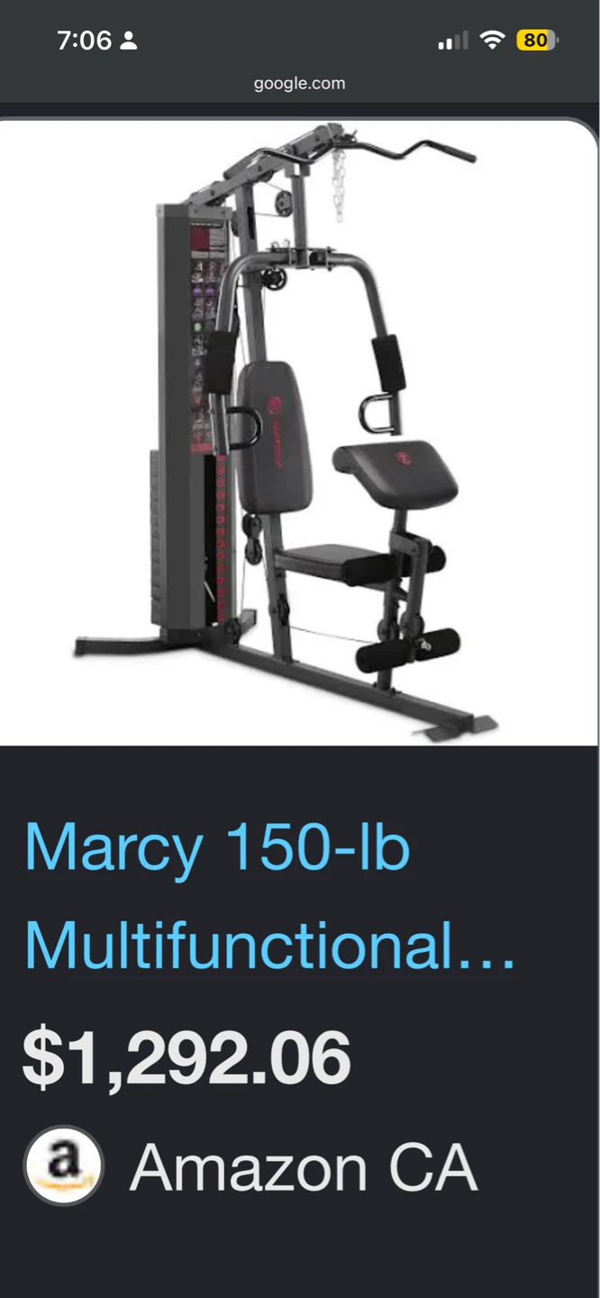 Marcy 150-lb Multifunctional Home Gym