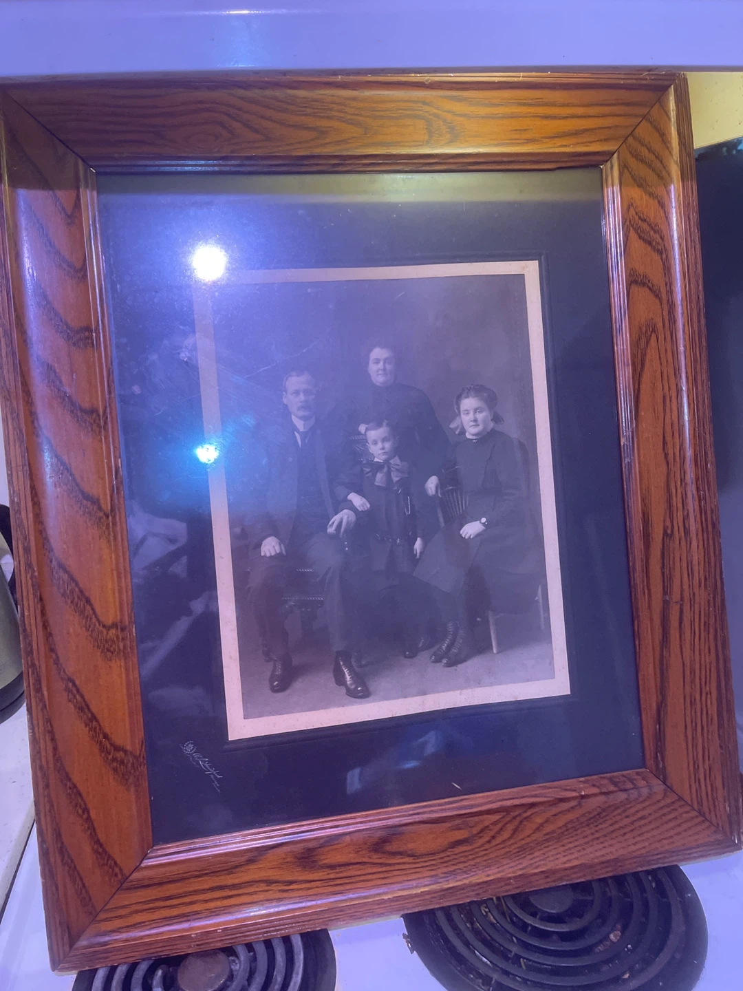 Vintage Framed Family Portrait