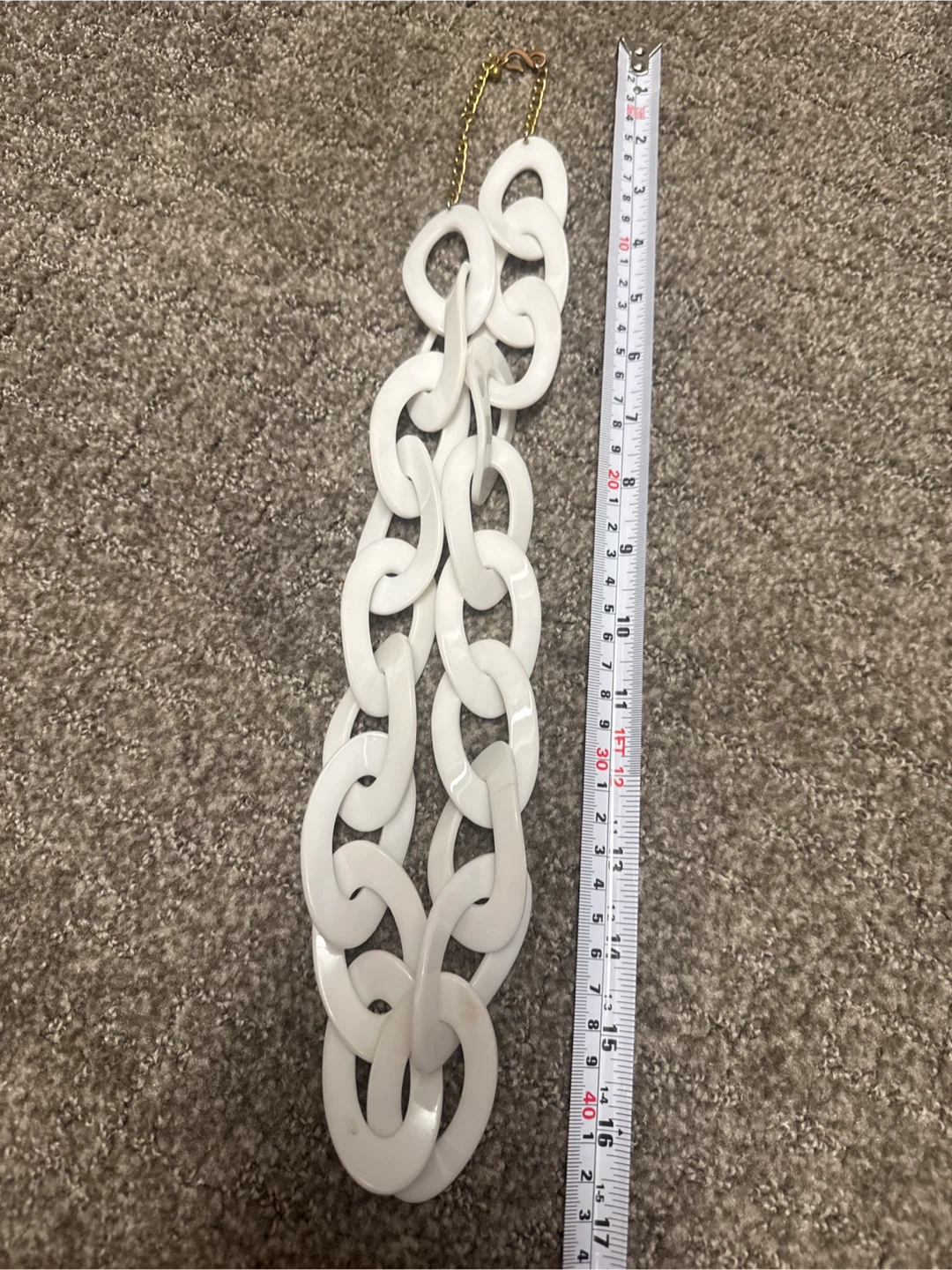 White Chunky Chain Necklace by Kenneth Lane - photo 3