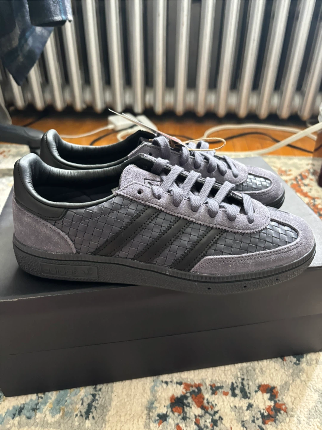 Adidas Handball Spezial Grey Suede Woven Shoes - photo 4