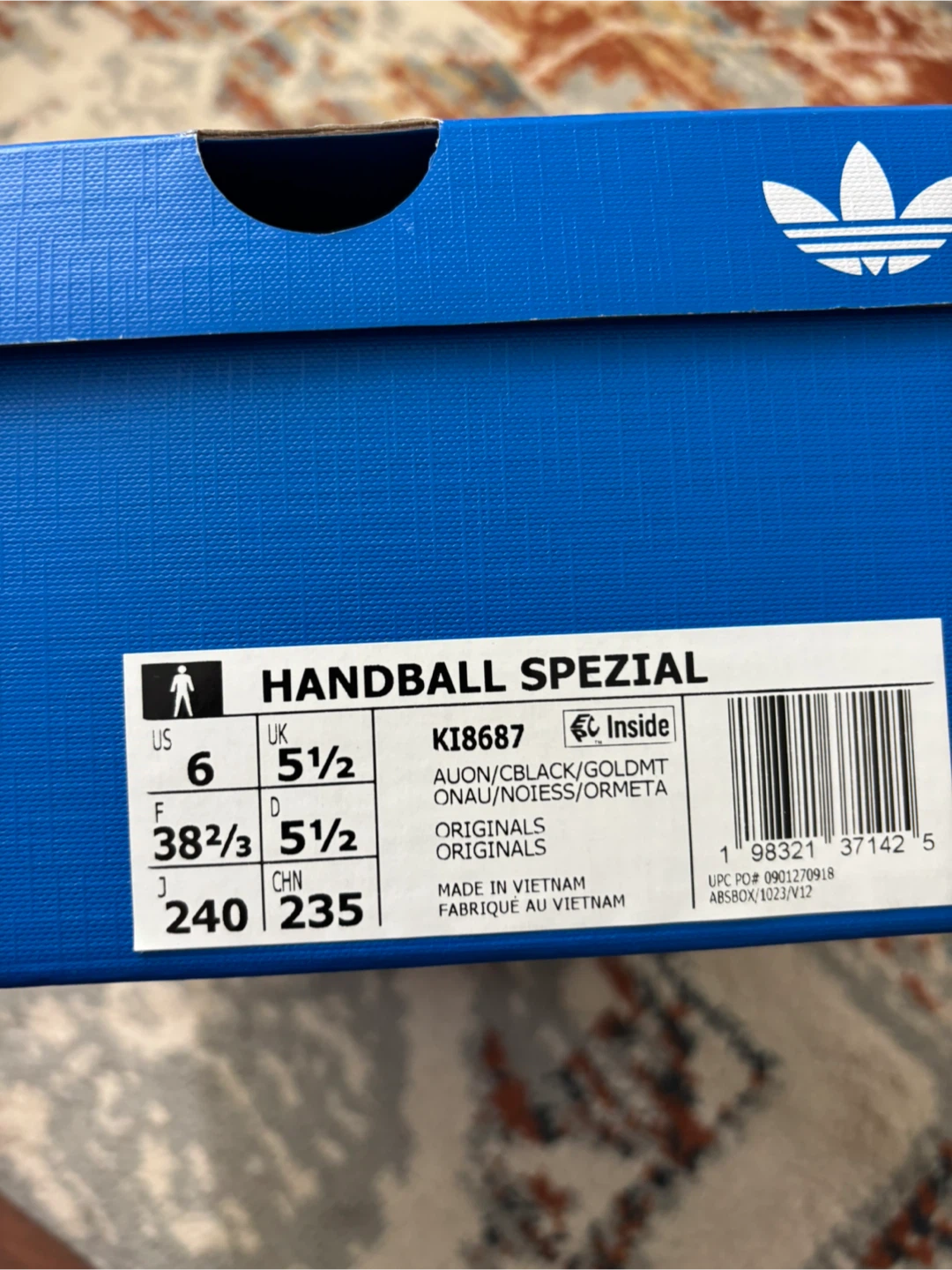 Adidas Handball Spezial Grey Suede Woven Shoes - photo 5