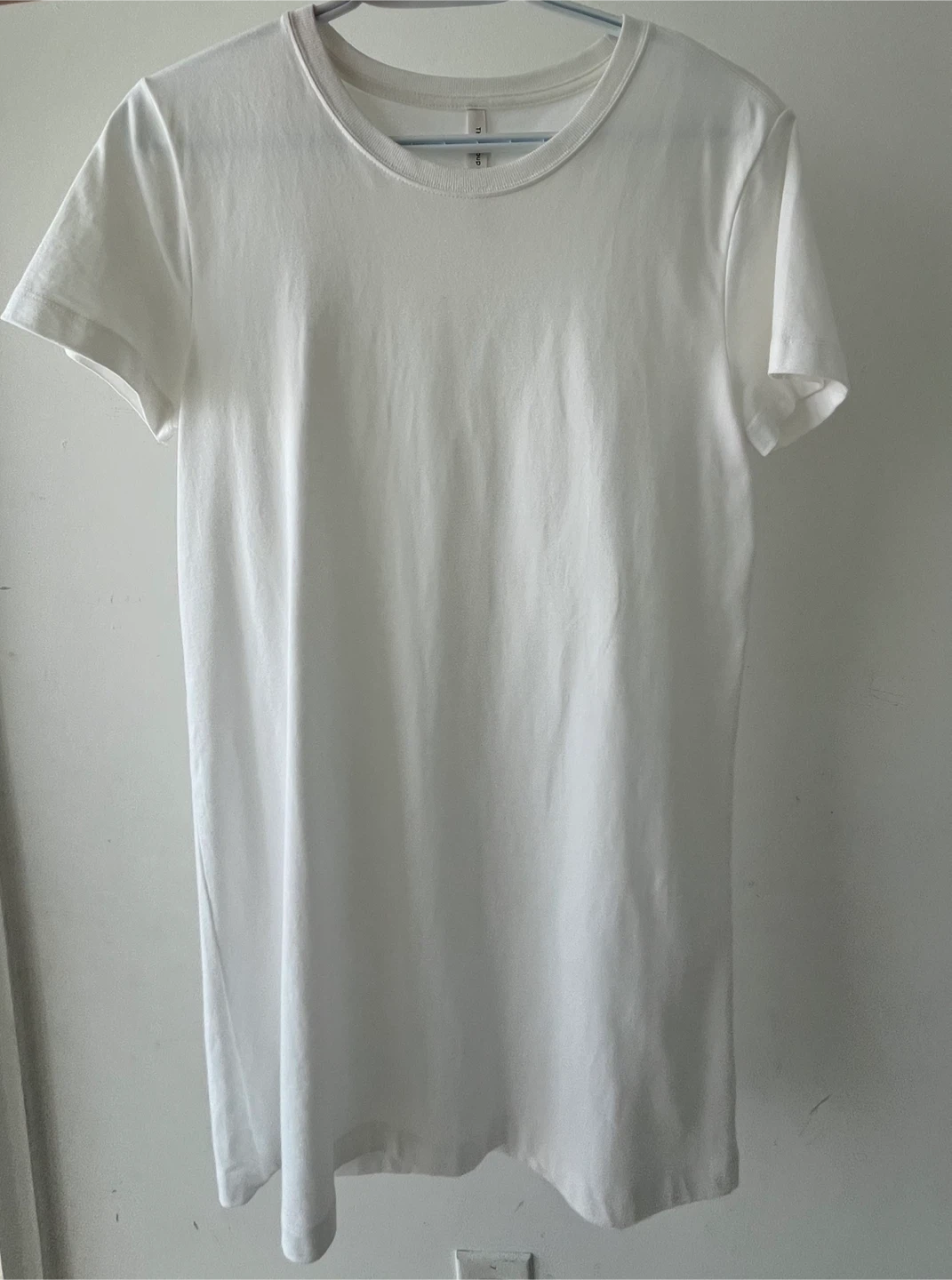 The Group Babaton White Cotton T-Shirt Dress Size M