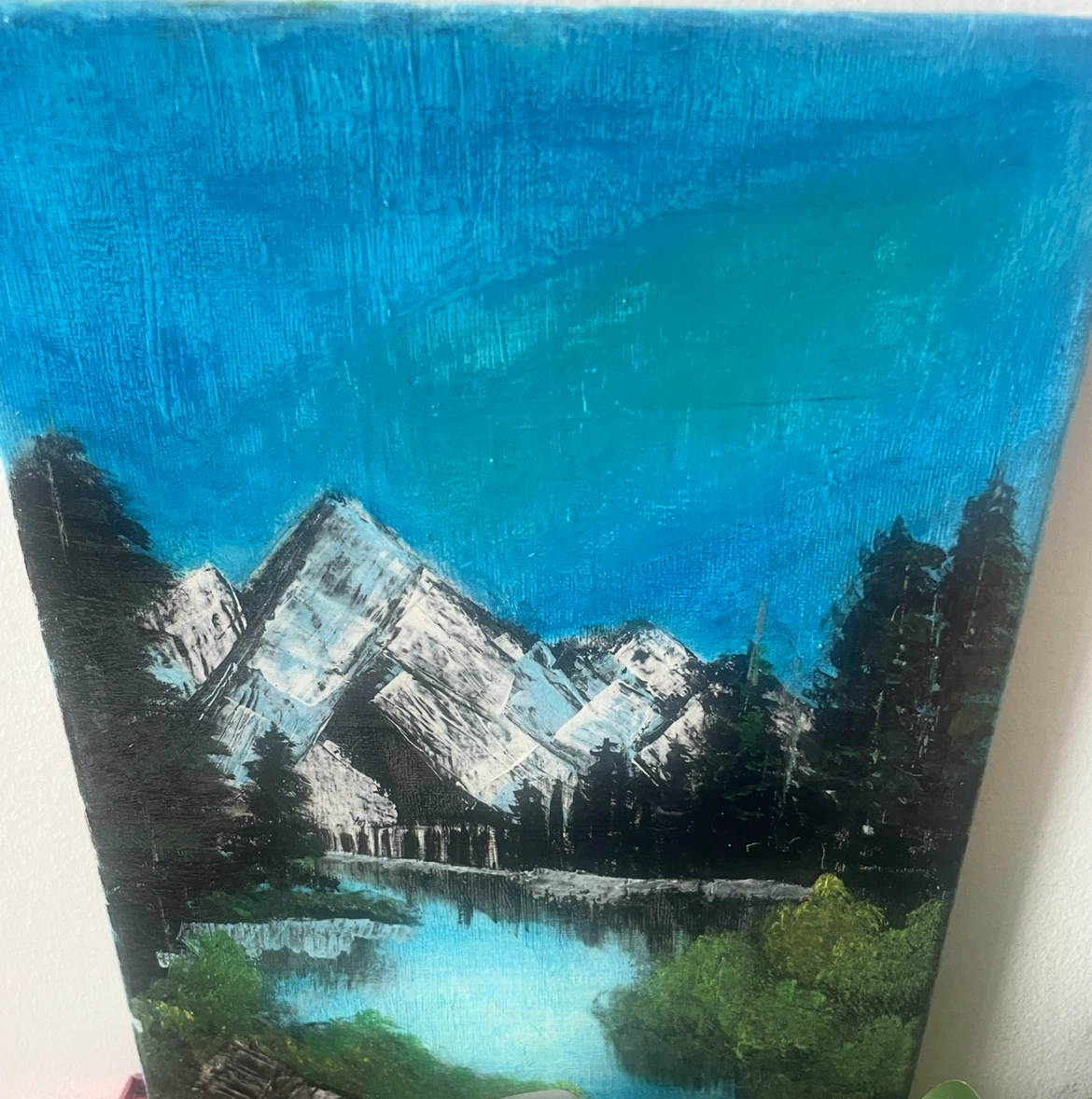 Mountain landscape painting ( custom painted read description )