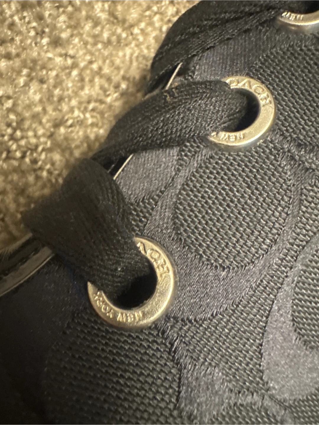 Coach Black Monogram Size 7 Rain Boots - photo 4