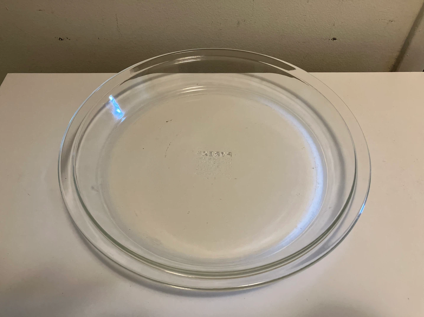 Pyrex 209 9-Inch Glass Pie Plate-10” 1.5” Depth ,