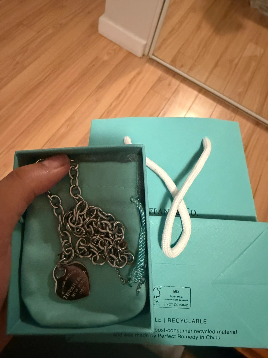Tiffany & Co. Return to Tiffany Heart Tag Chain Necklace - photo 4