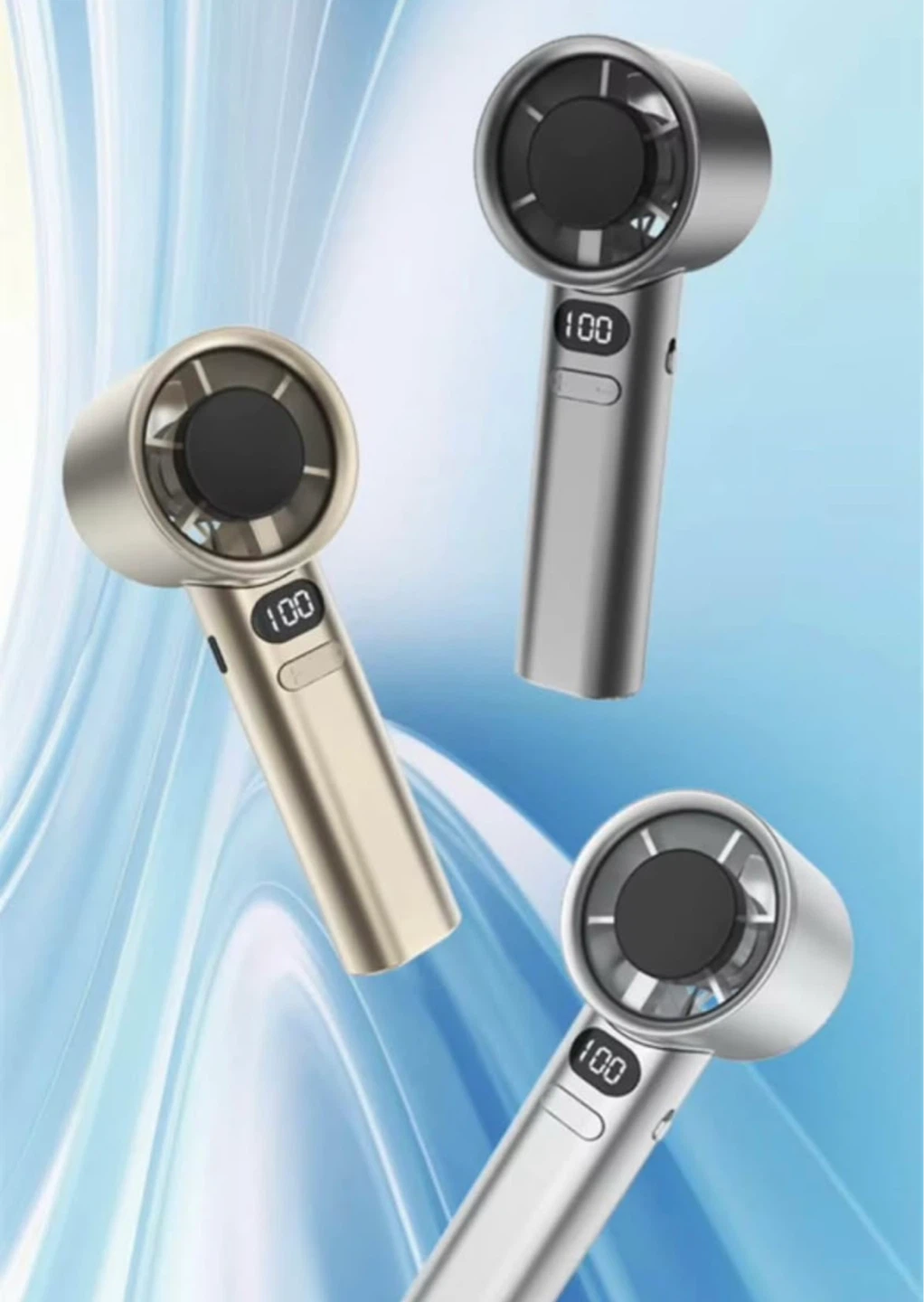 Limited Edition Portable Handheld Fan with Digital Display ❄️ - photo 3