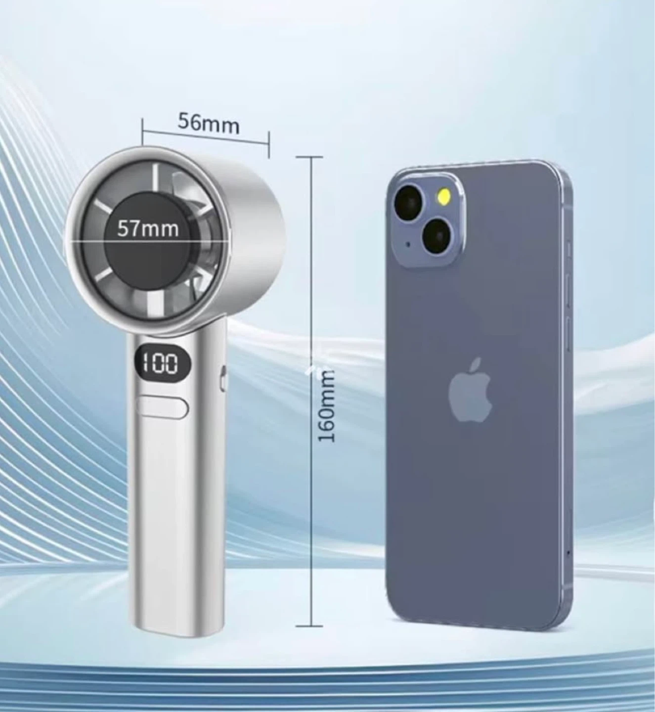 Limited Edition Portable Handheld Fan with Digital Display ❄️ - photo 2