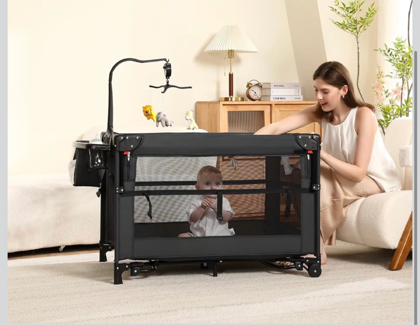 Black Baby Playpen and Bassinet Combo - photo 5