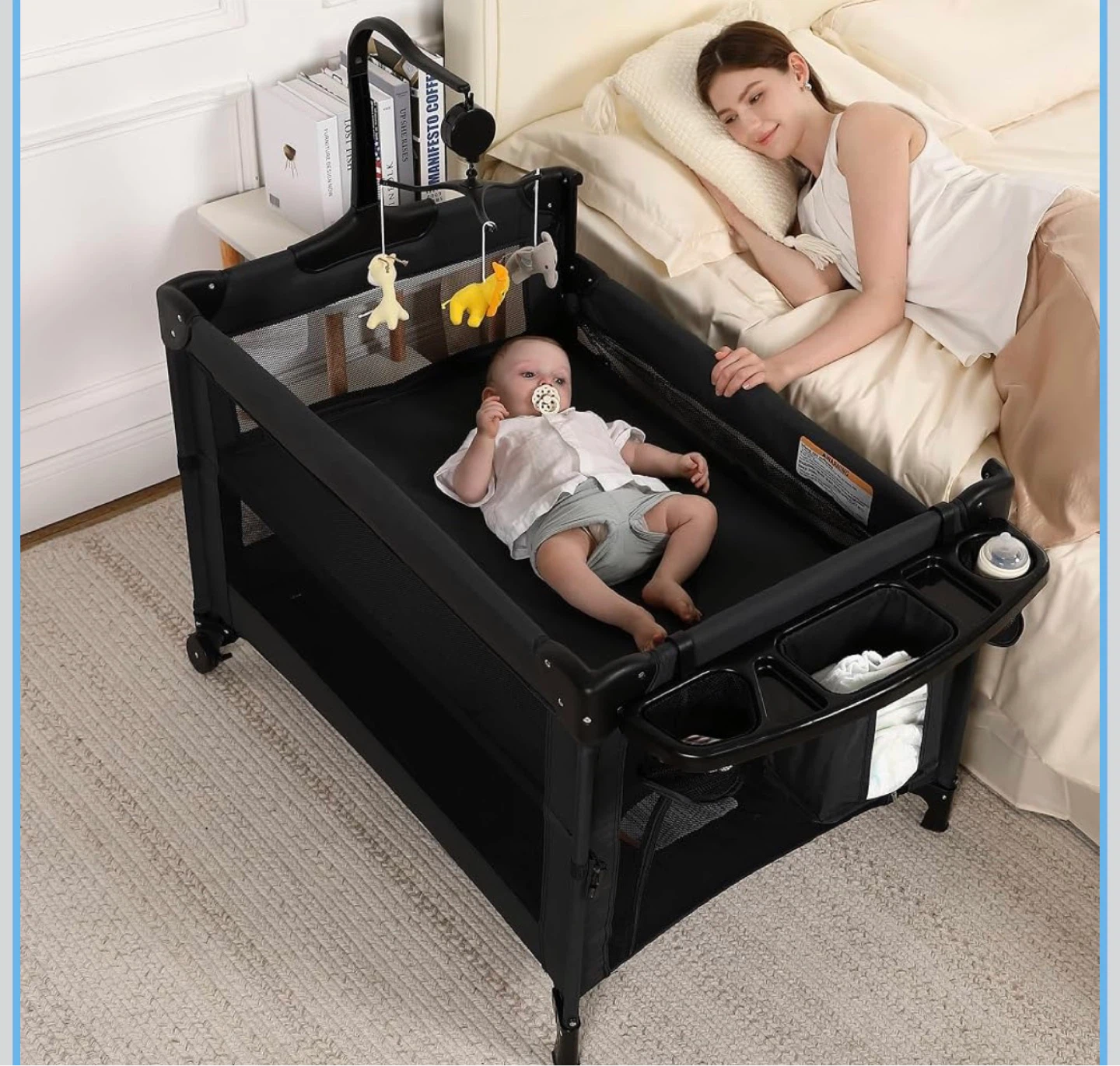 Black Baby Playpen and Bassinet Combo - photo 2