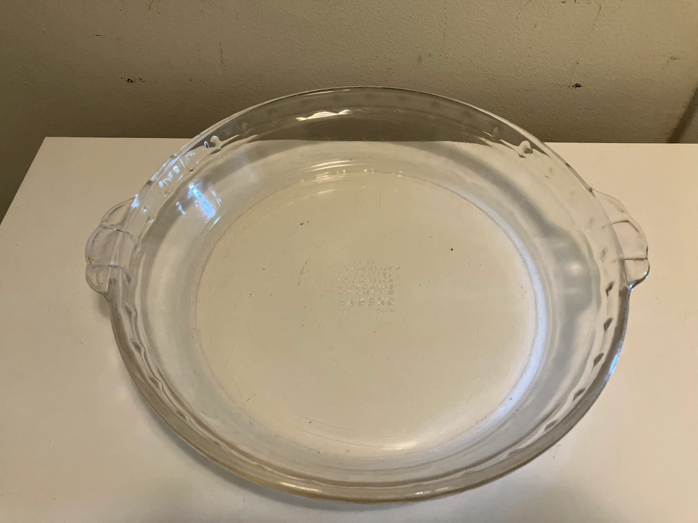 Pyrex 10-inch Glass Pie Dish, 2” Depth