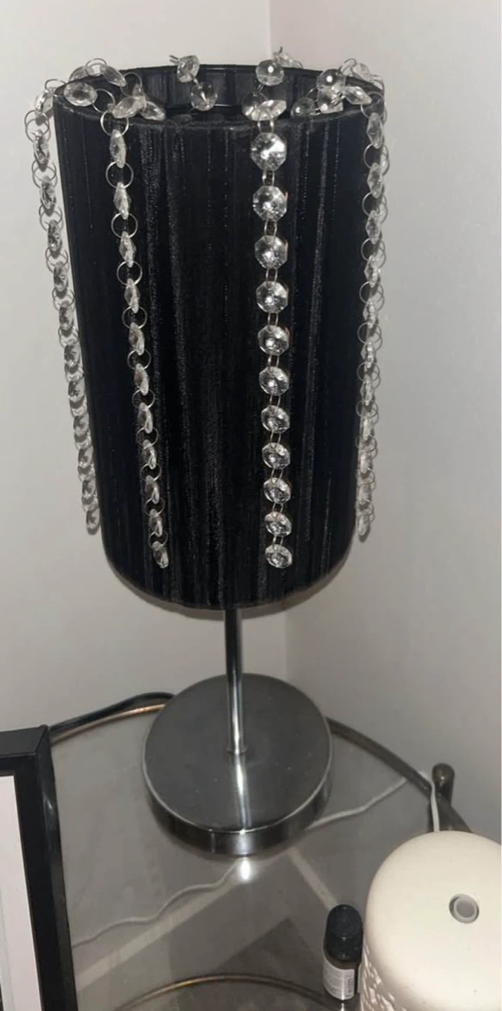 Table Lamp with Crystal Beaded Shade - photo 2