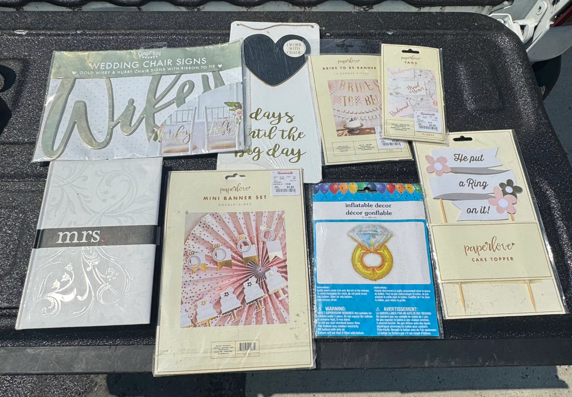 Wedding Bridal Shower Party Decor Lot