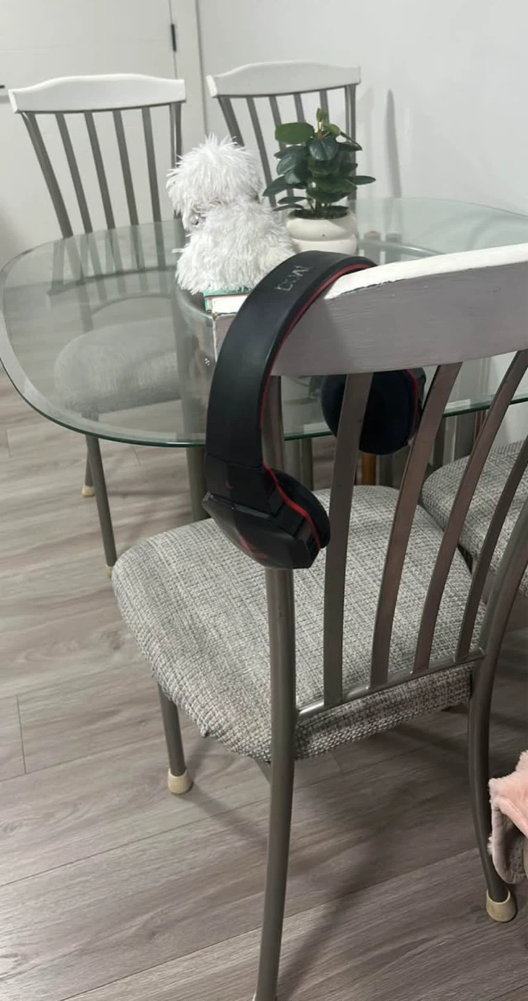 Glass Dining Table with Metal Legs