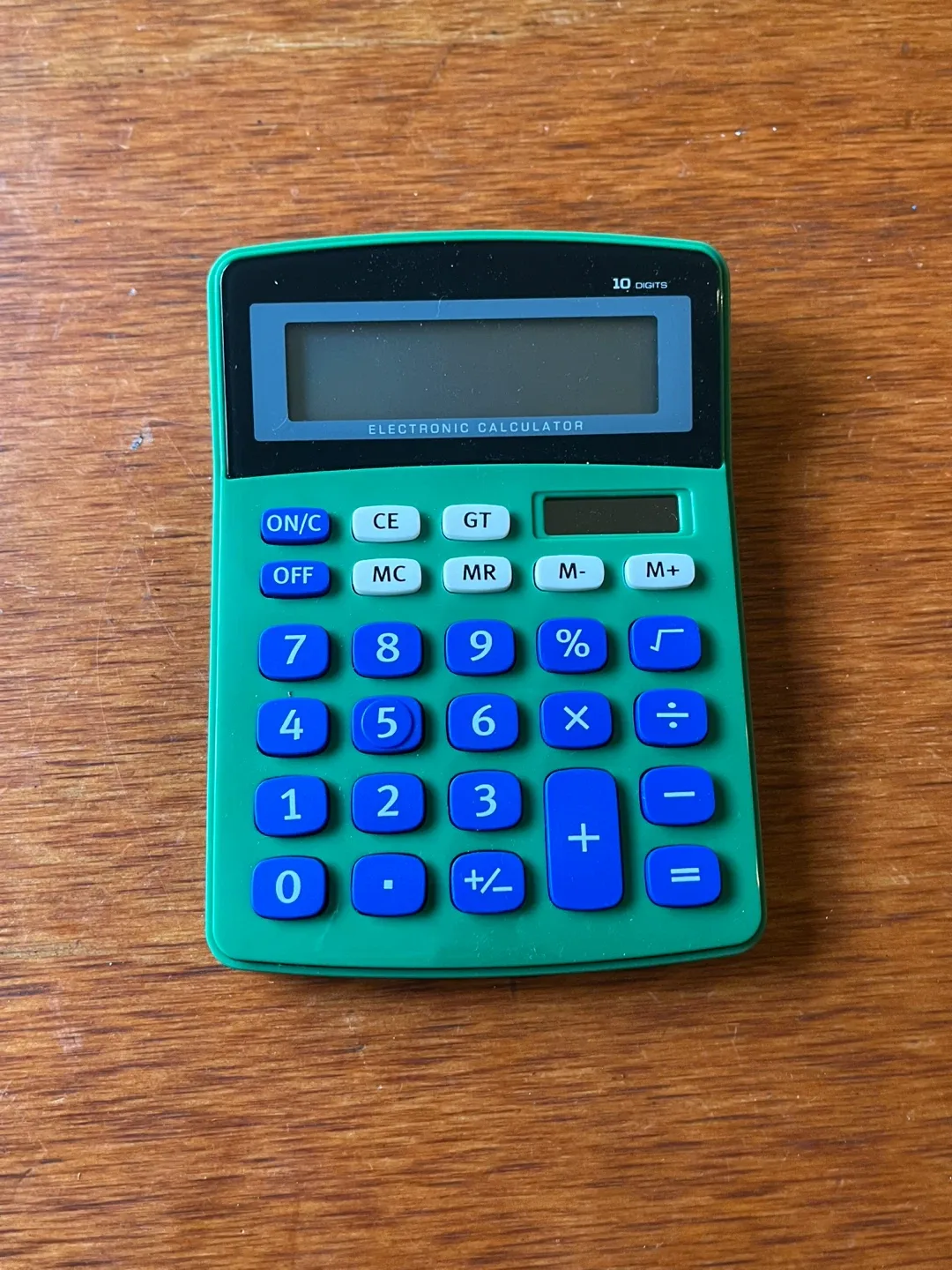 Green 10 Digit Calculator
