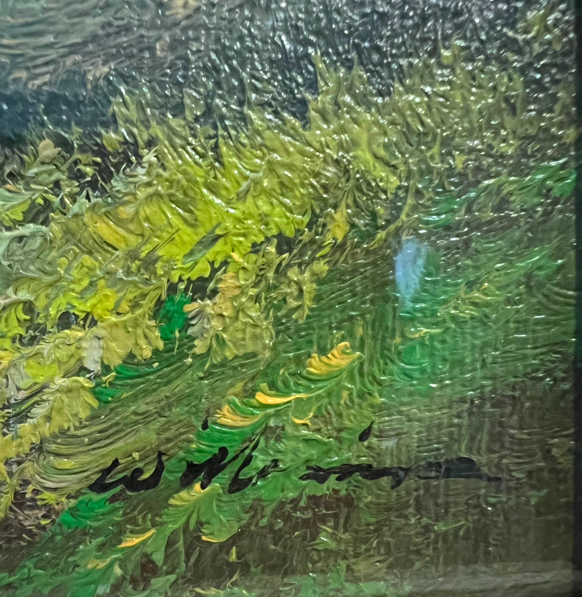 Vintage Original Landscape Oil Paintings – Signed Mountain Scene - photo 5