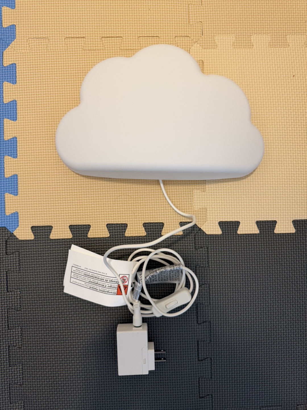 Cloud-shaped Night Light with Power Adapter