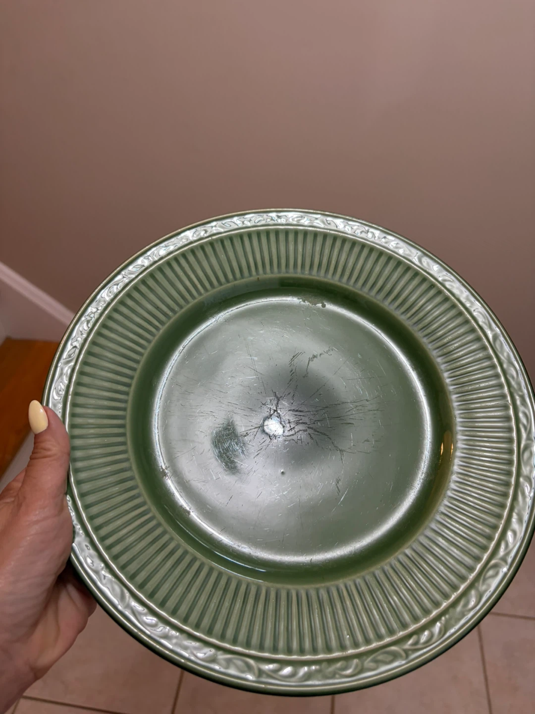 Green Ceramic Bowl and Plate Set - photo 5
