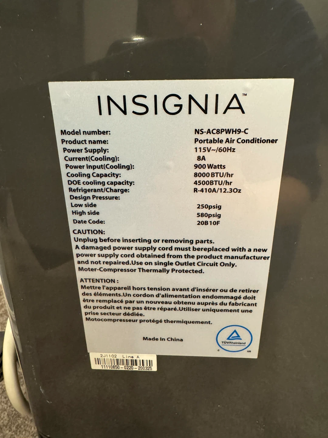Insignia Portable Air Conditioner  price is  firm - photo 4
