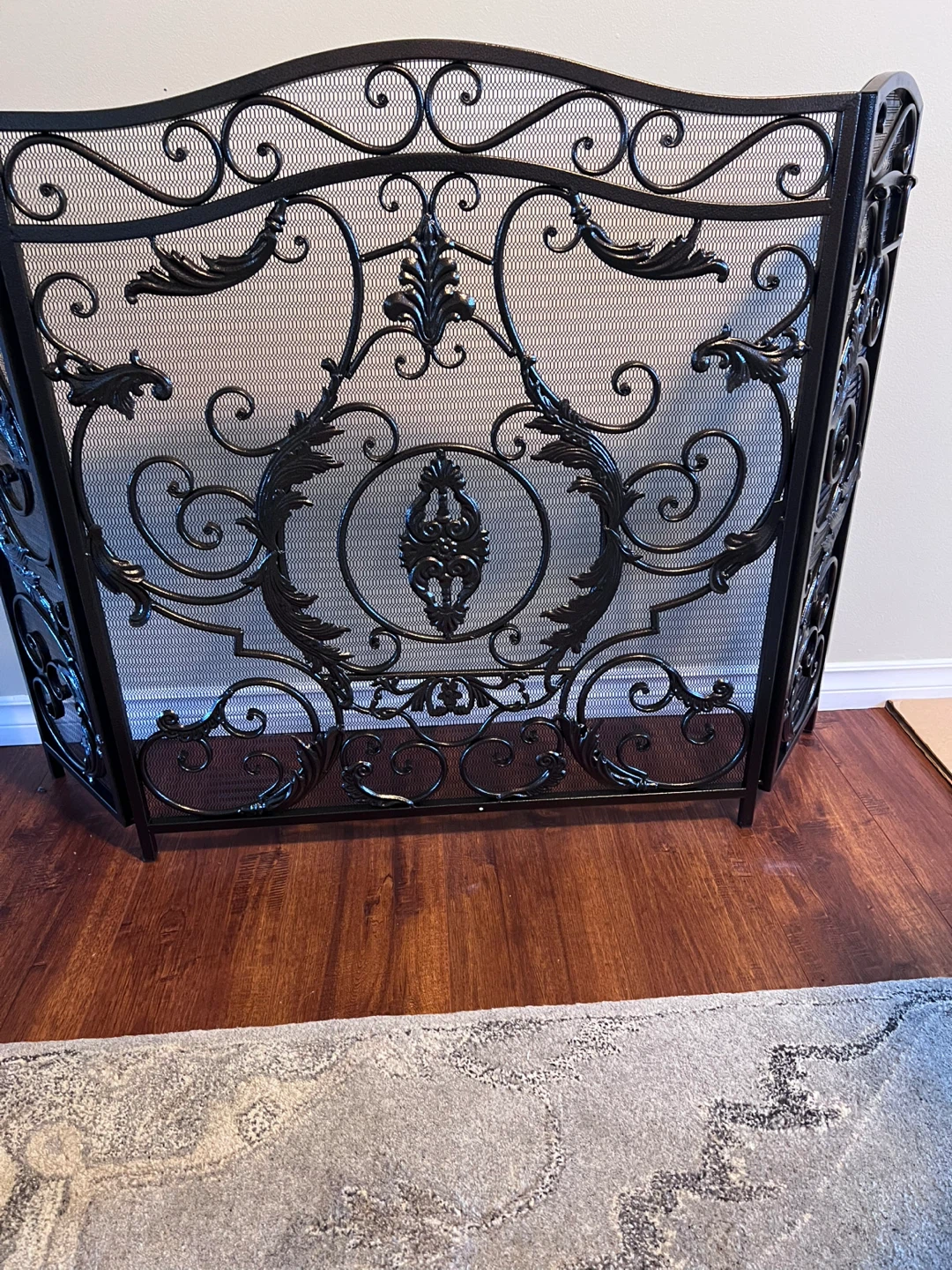 Ornate Metal Fireplace Screen - photo 5