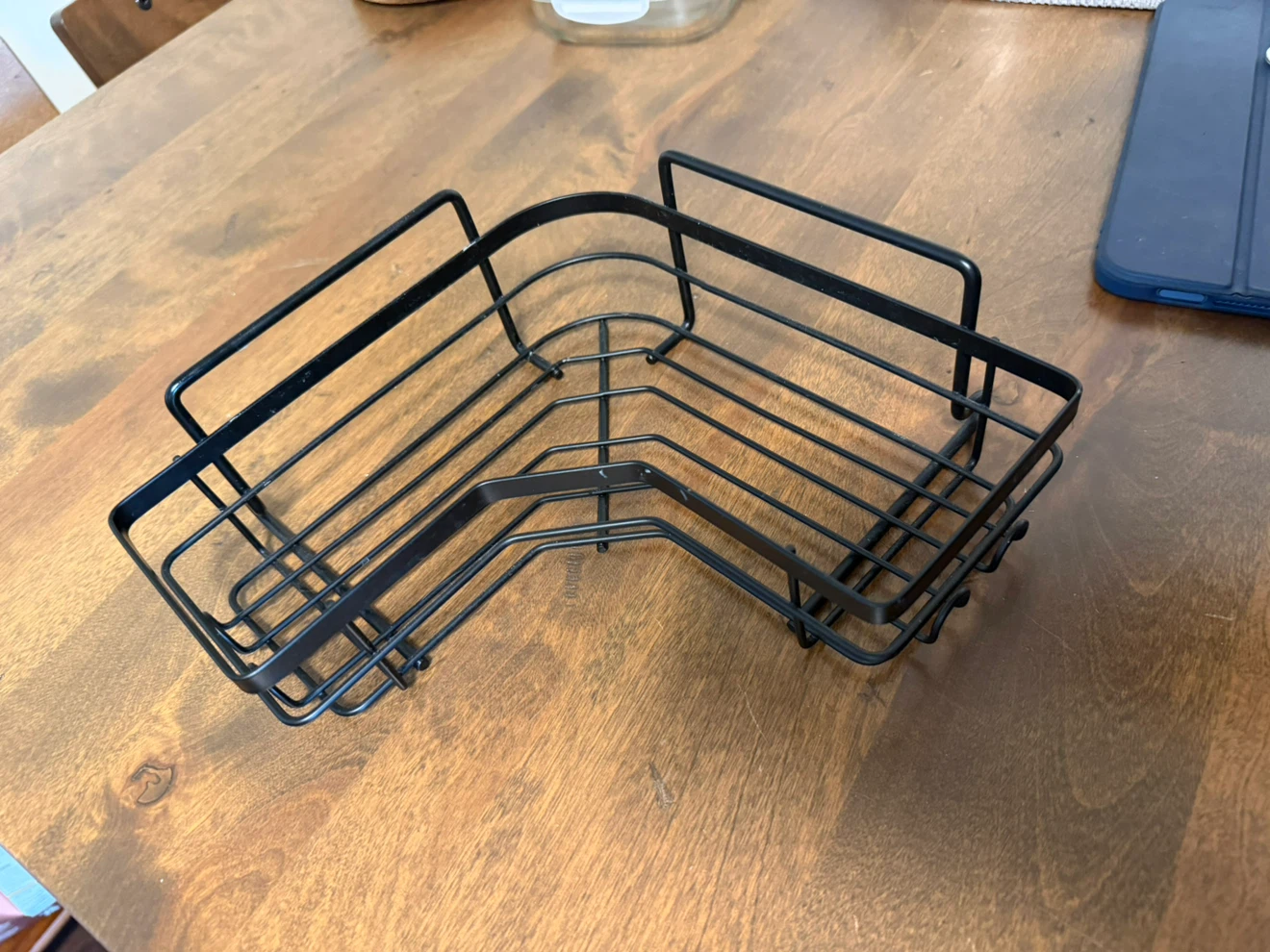 Black Metal Corner Shower Caddy