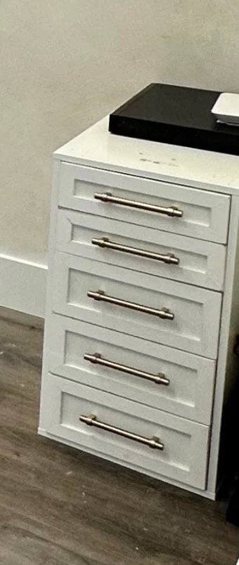White 5-Drawer Chest
