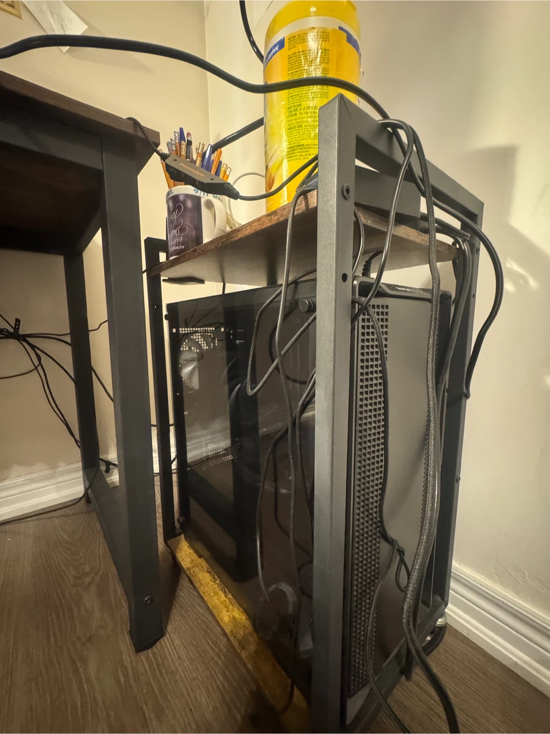 Rolling Computer Cart with Shelves - photo 5