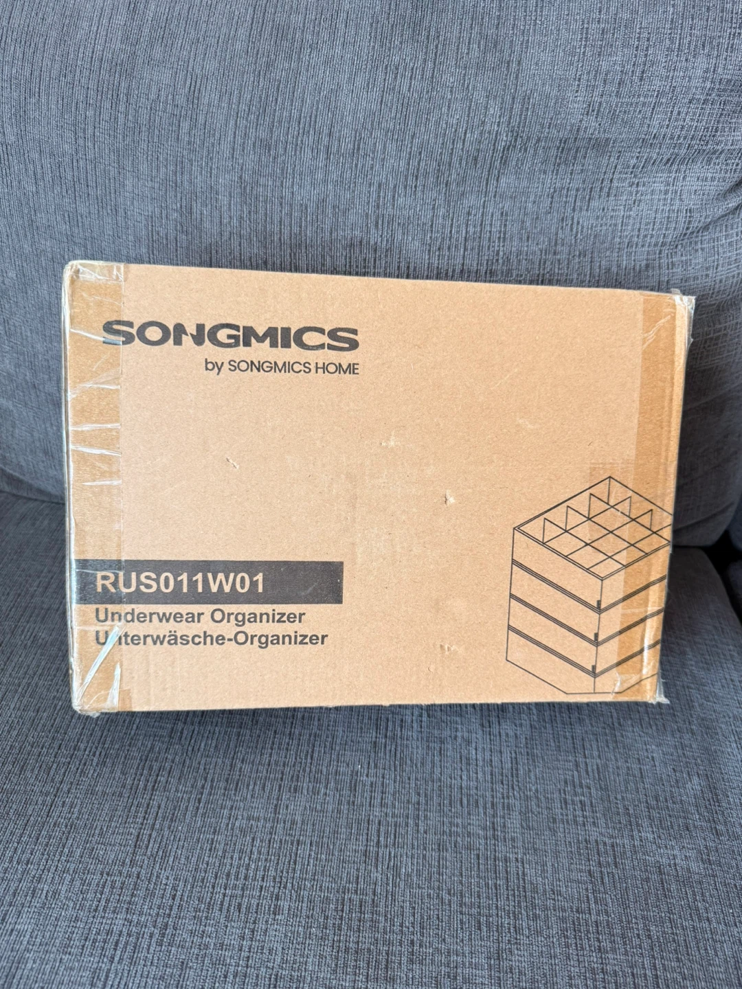 BNIB SONGMICS Underwear Organizer 4 Pack Cloud White - photo 2