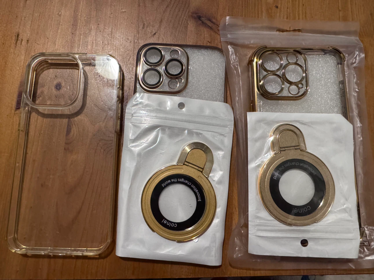 iPhone 15 Pro Max Phone Cases and Ring Holders - Gold - photo 2