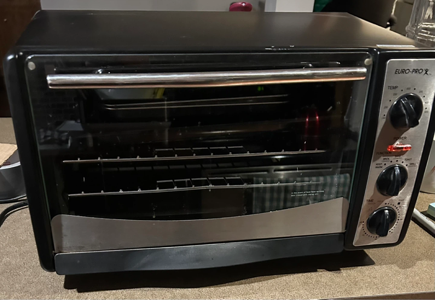 EURO-PRO X Toaster Oven + 2 cooling racks