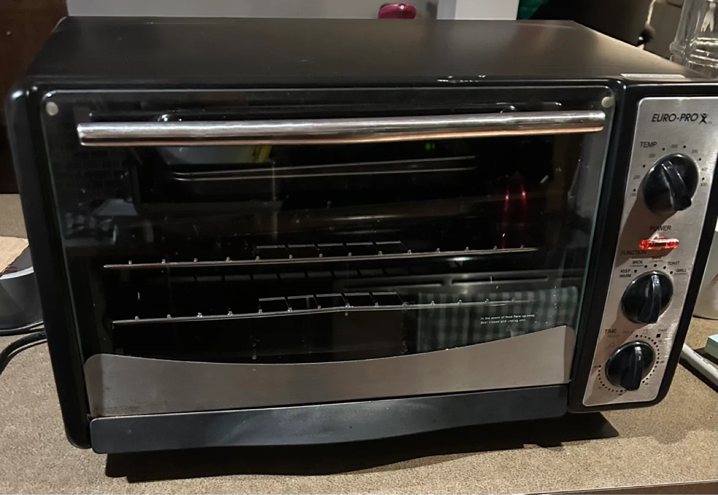 EURO-PRO X Toaster Oven + 2 cooling racks
