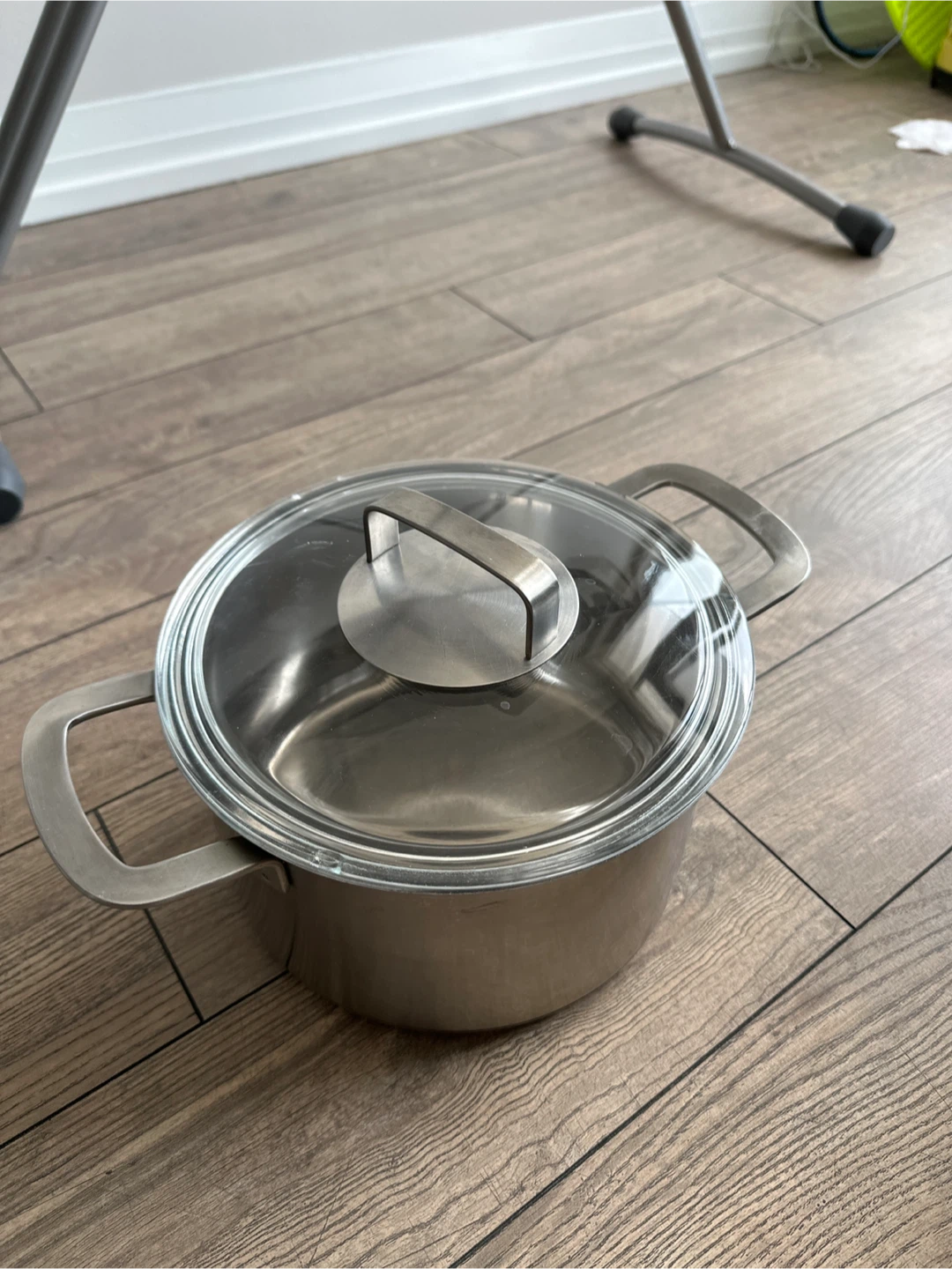 Stainless Steel Pot with Glass Lid