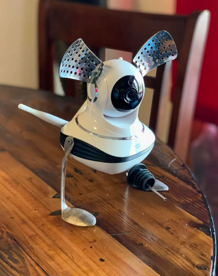 X6 Robot Art piece crafted assemblage One of A Kind collection - photo 2
